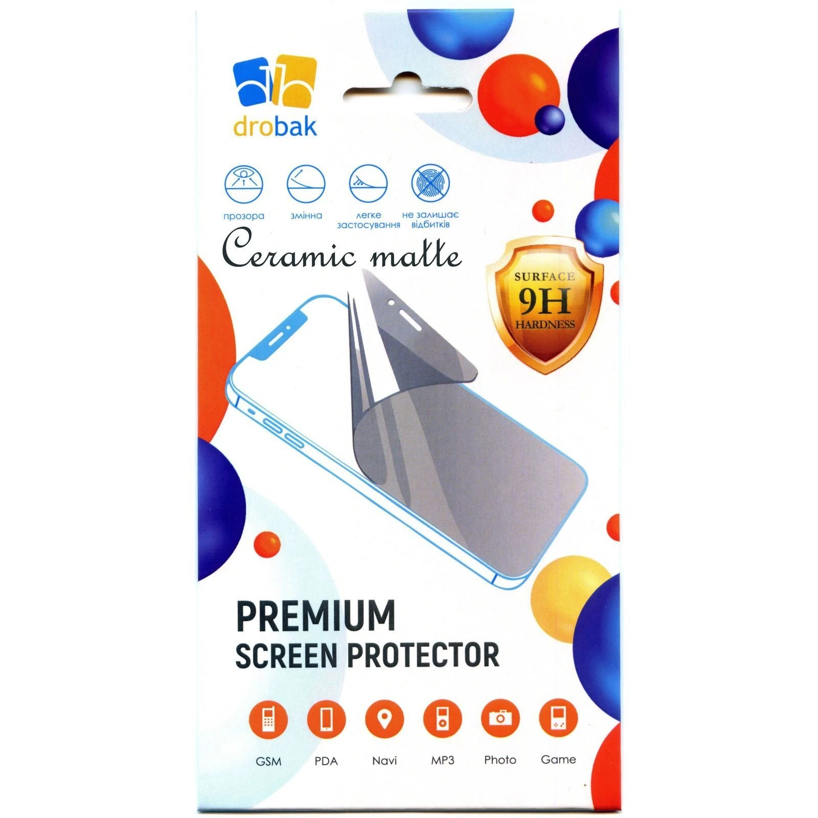 Захисне скло Drobak Matte Ceramics Apple iPhone 15 Pro (292922) (UA)