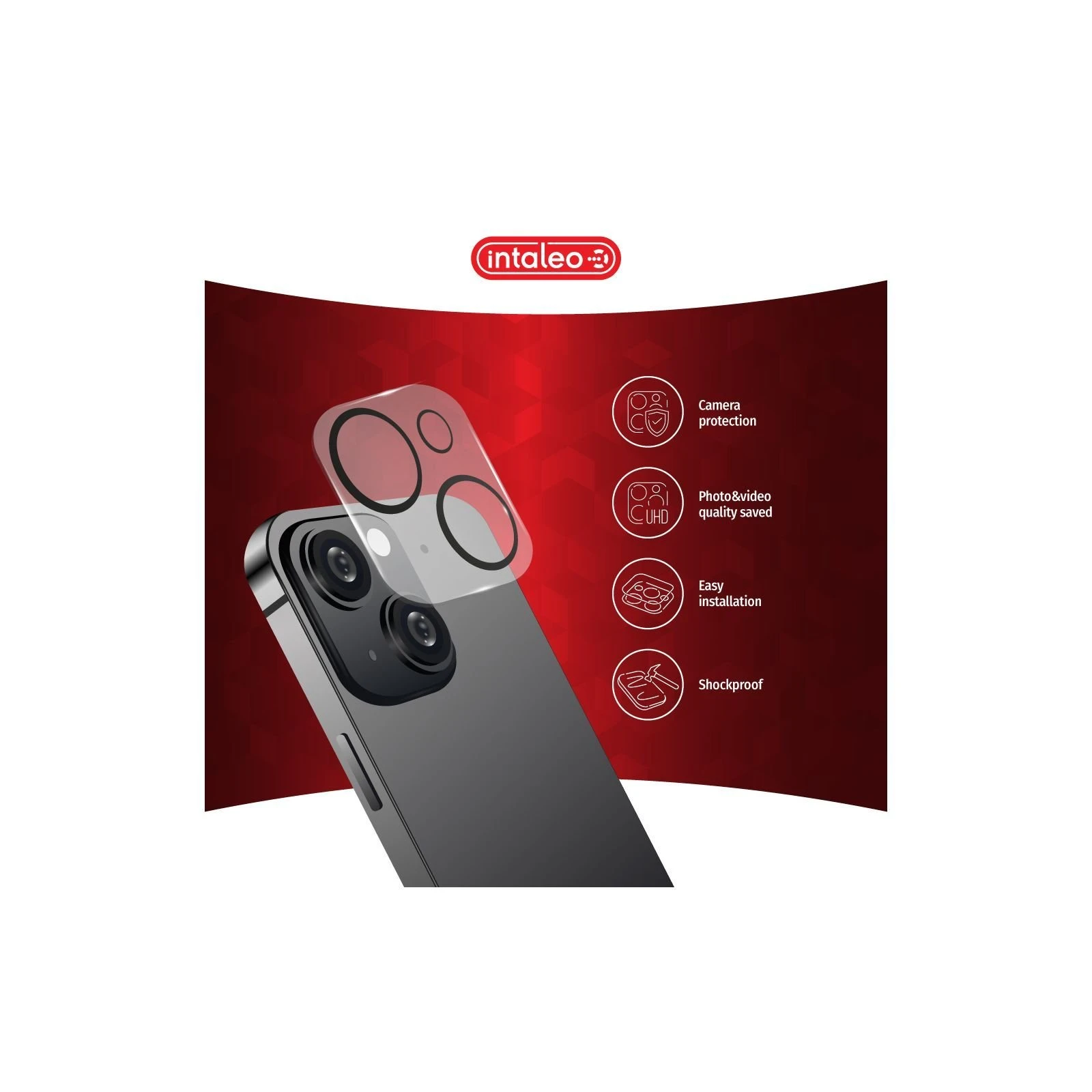 Стекло захисне Intaleo Camera Lens Apple Iphone 14/14 Plus Black (1283126576843) (UA)