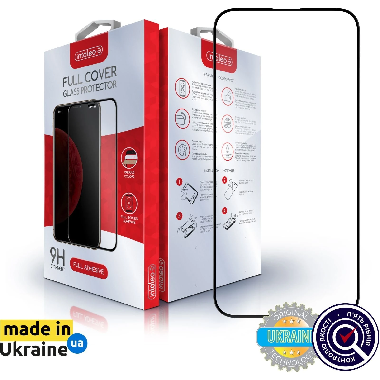Захисне скло Intaleo Full Glue Apple iPhone 14 Pro Max (1283126542107) (UA)