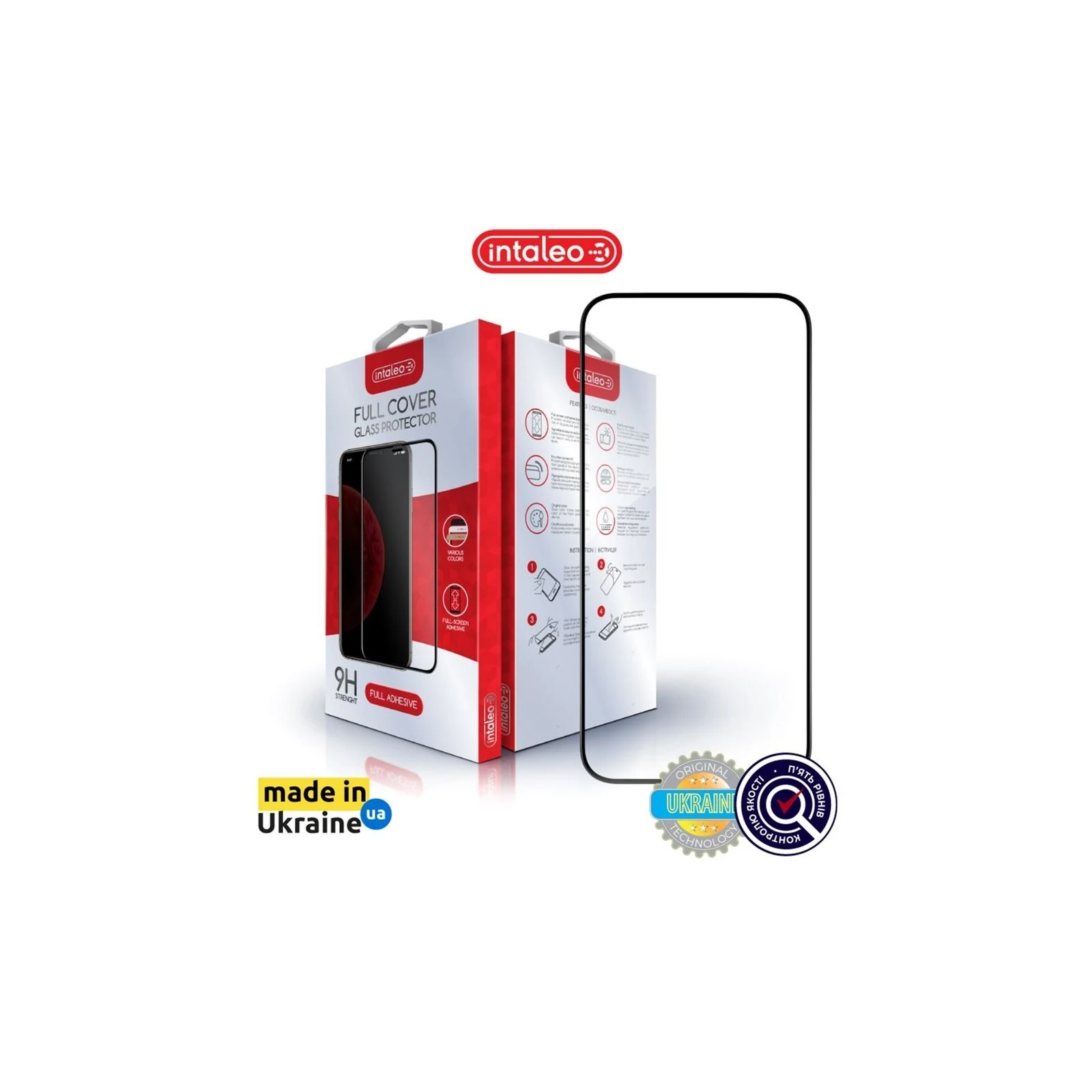Захисне скло Intaleo Full Glue Apple iPhone 15 Pro (1283126575440) (UA)