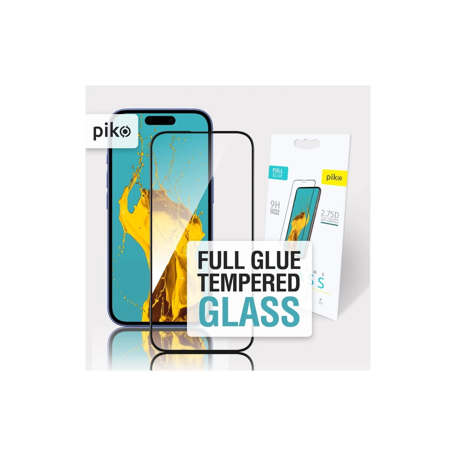 Захисне скло Piko Full Glue Apple iPhone 16 Plus Black (1283126593390) (UA)