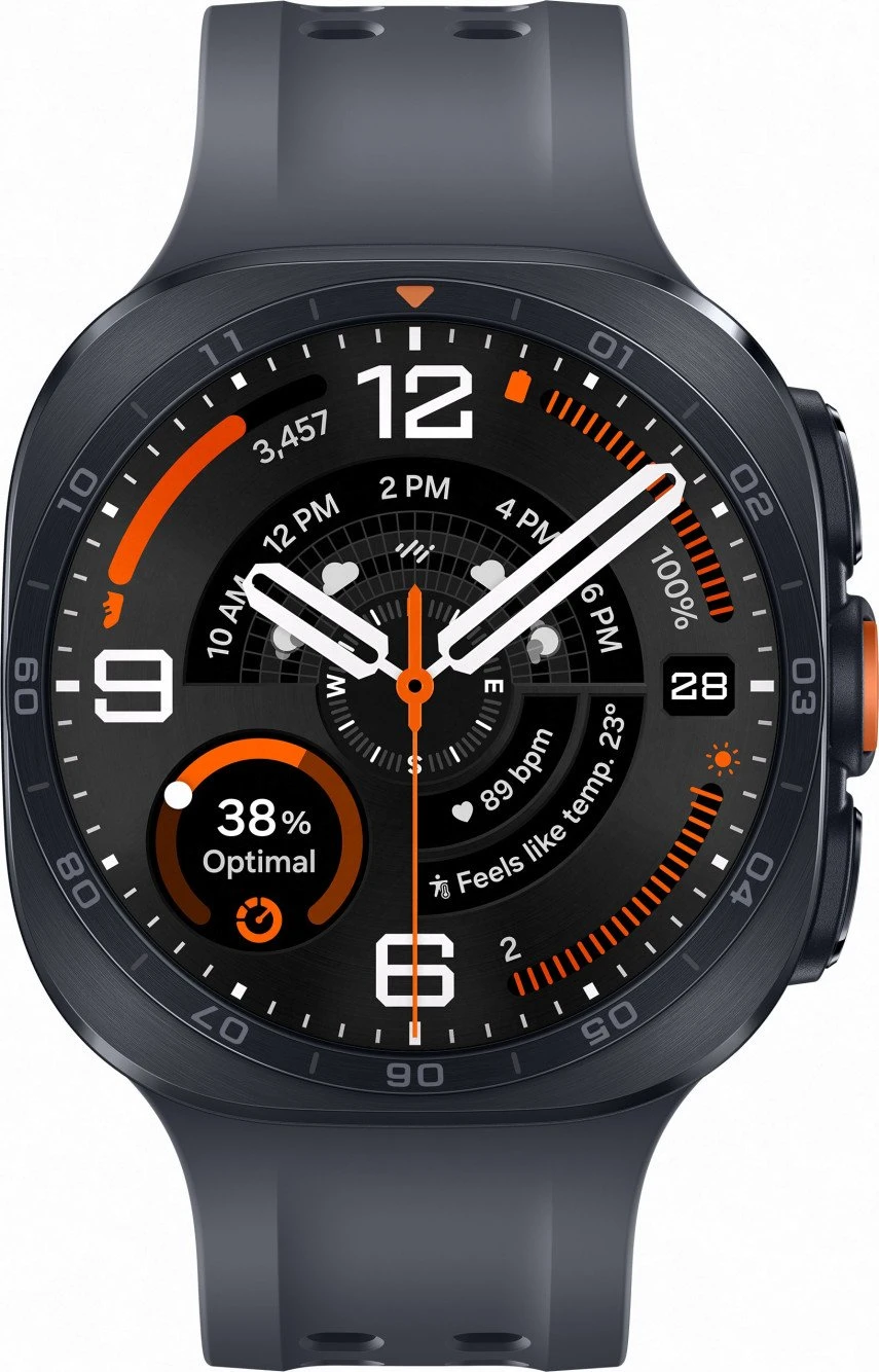 Смарт-годинники Samsung Galaxy Watch Ultra2 Titanium Grey 47mm LTE Marine Band Black S/M/L (SM-L715FZKA)