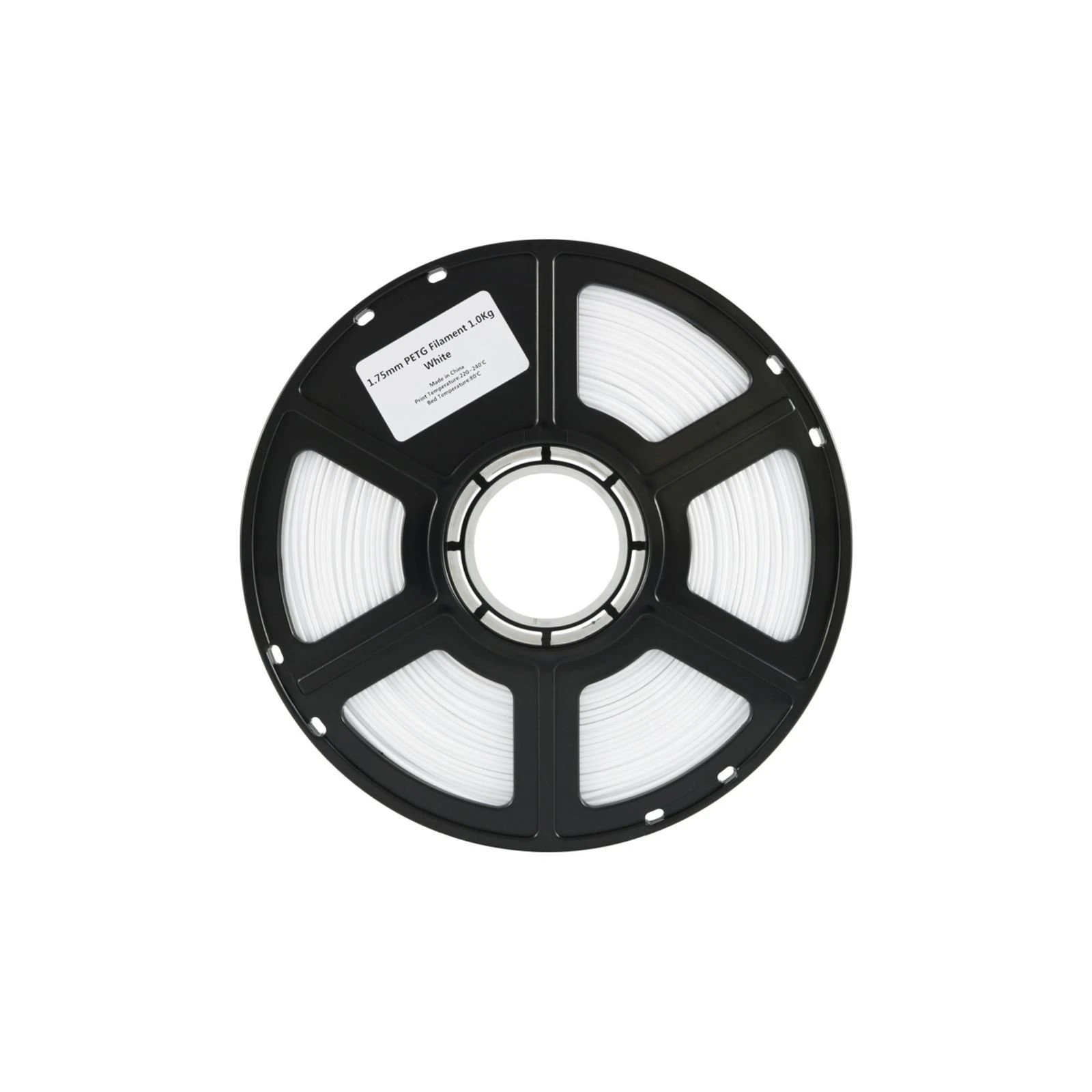 Пластик для 3D-принтера Flashforge PETG 1,75mm 1kg Білий (PETW1) (UA)