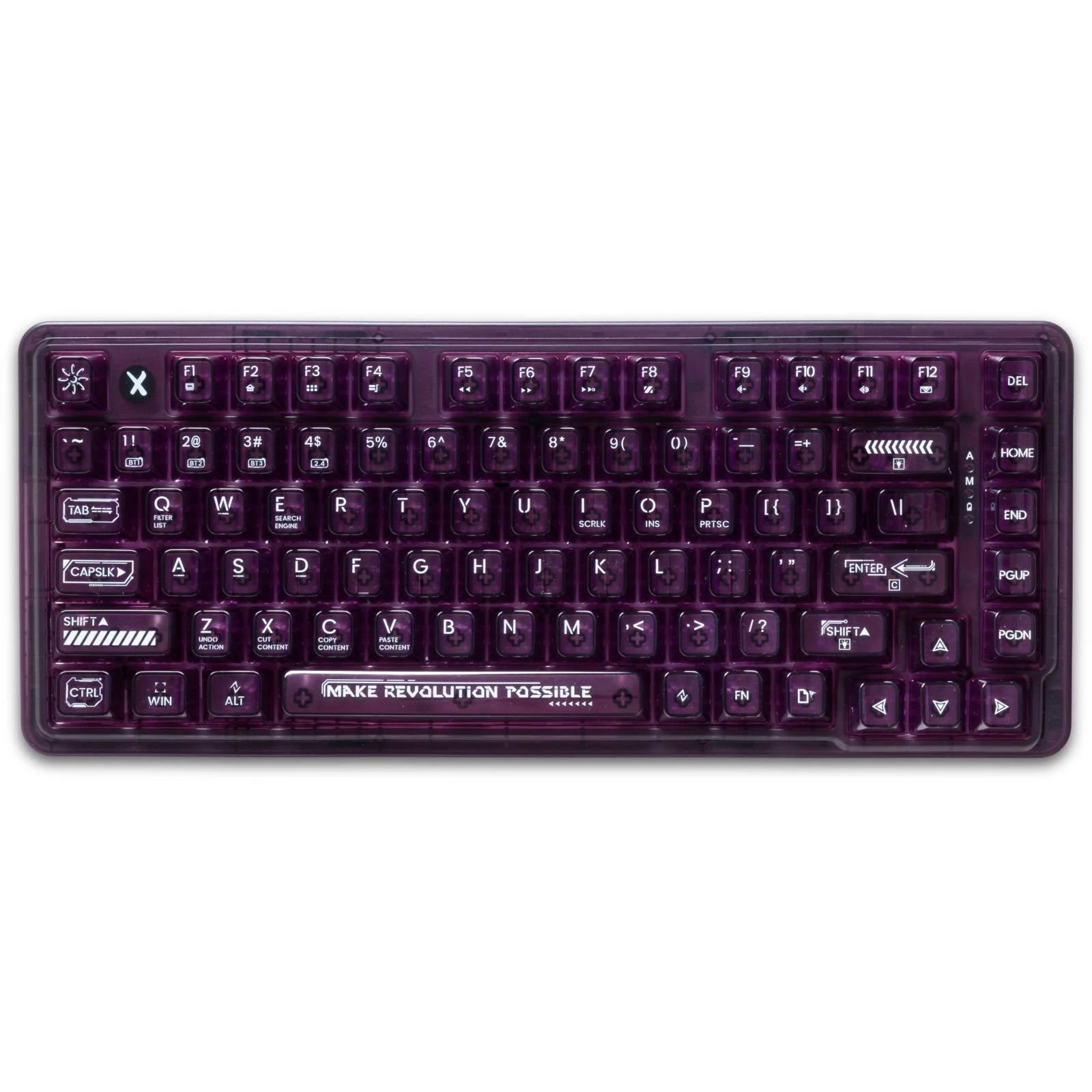 Thunderobot K75 TKL RGB Tri-mode Violet Mist Moon Switch Purple (6932066305550) (UA)