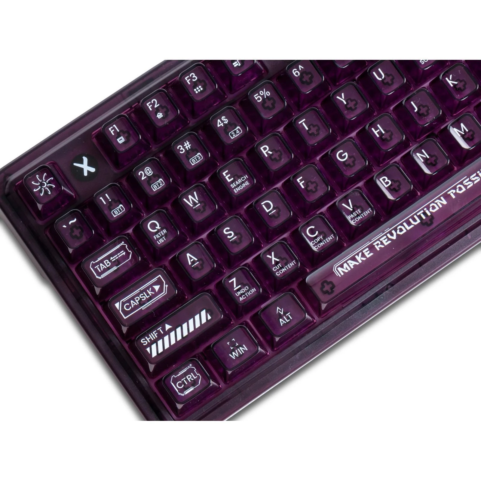 Thunderobot K75 TKL RGB Tri-mode Violet Mist Moon Switch Purple (6932066305550) (UA)