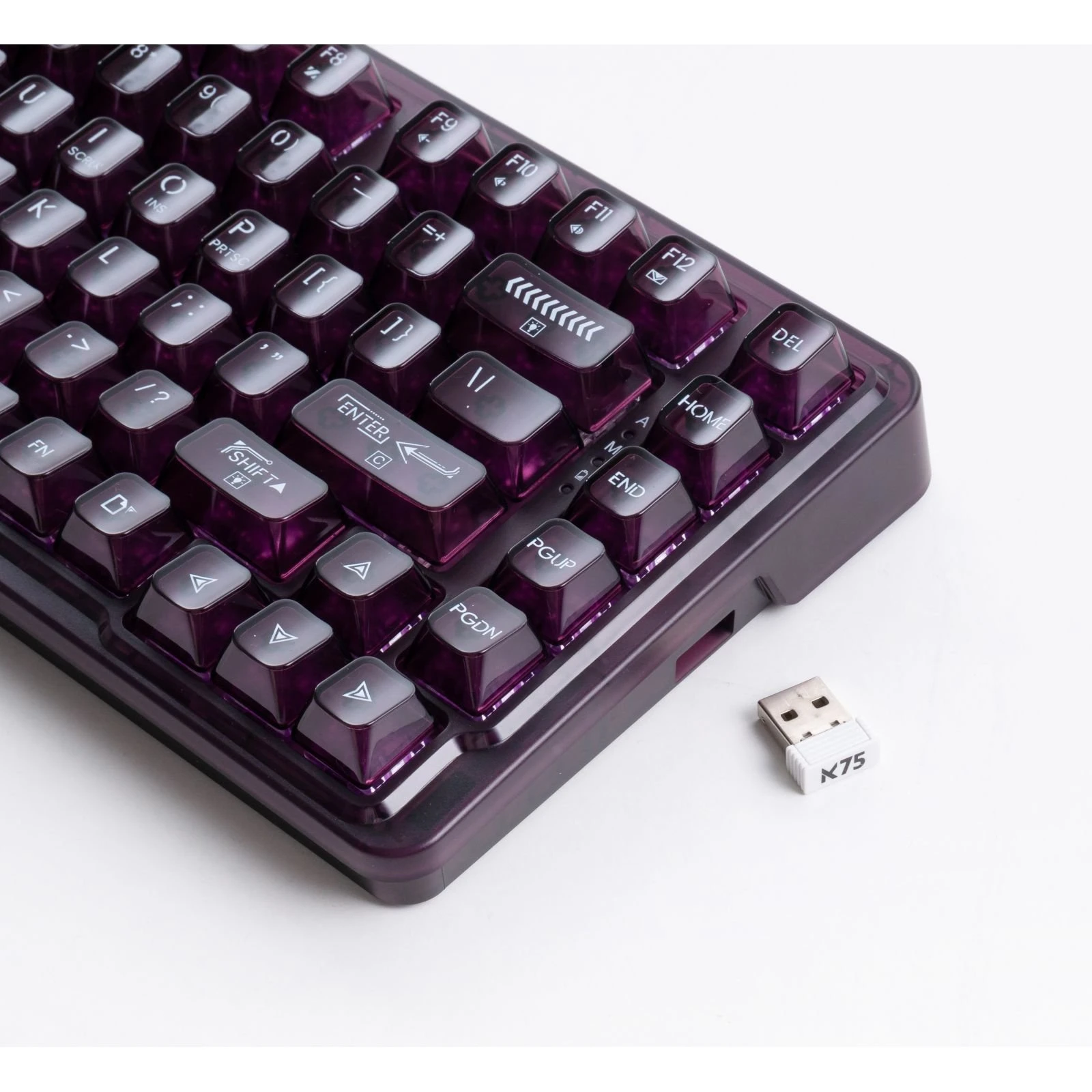 Thunderobot K75 TKL RGB Tri-mode Violet Mist Moon Switch Purple (6932066305550) (UA)