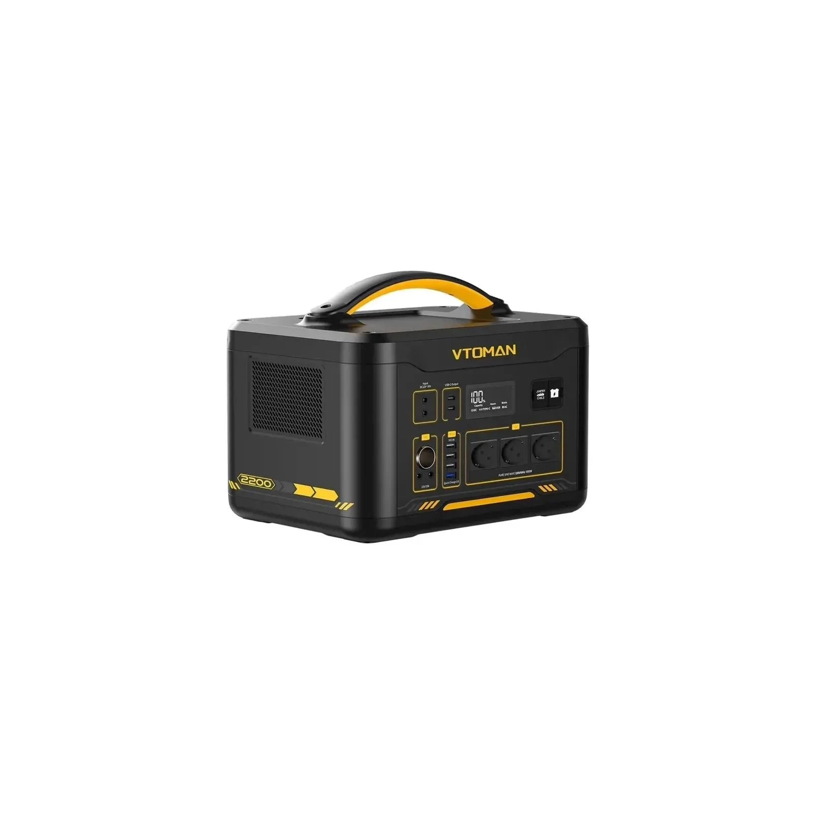 Зарядная станция Vtoman Jump 2200 PB-29 2200W 1548Wh LiFePO4 (Jump 2200) (UA) Емкость аккумулятора: 1548 Вт*час;