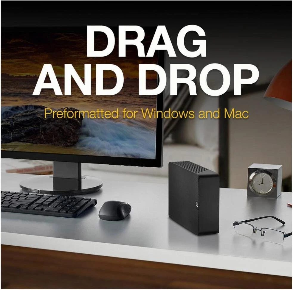 Seagate Expansion Desktop 16 TB (STKP16000400) Линейка: Expansion Desktop; Тип: Жесткий