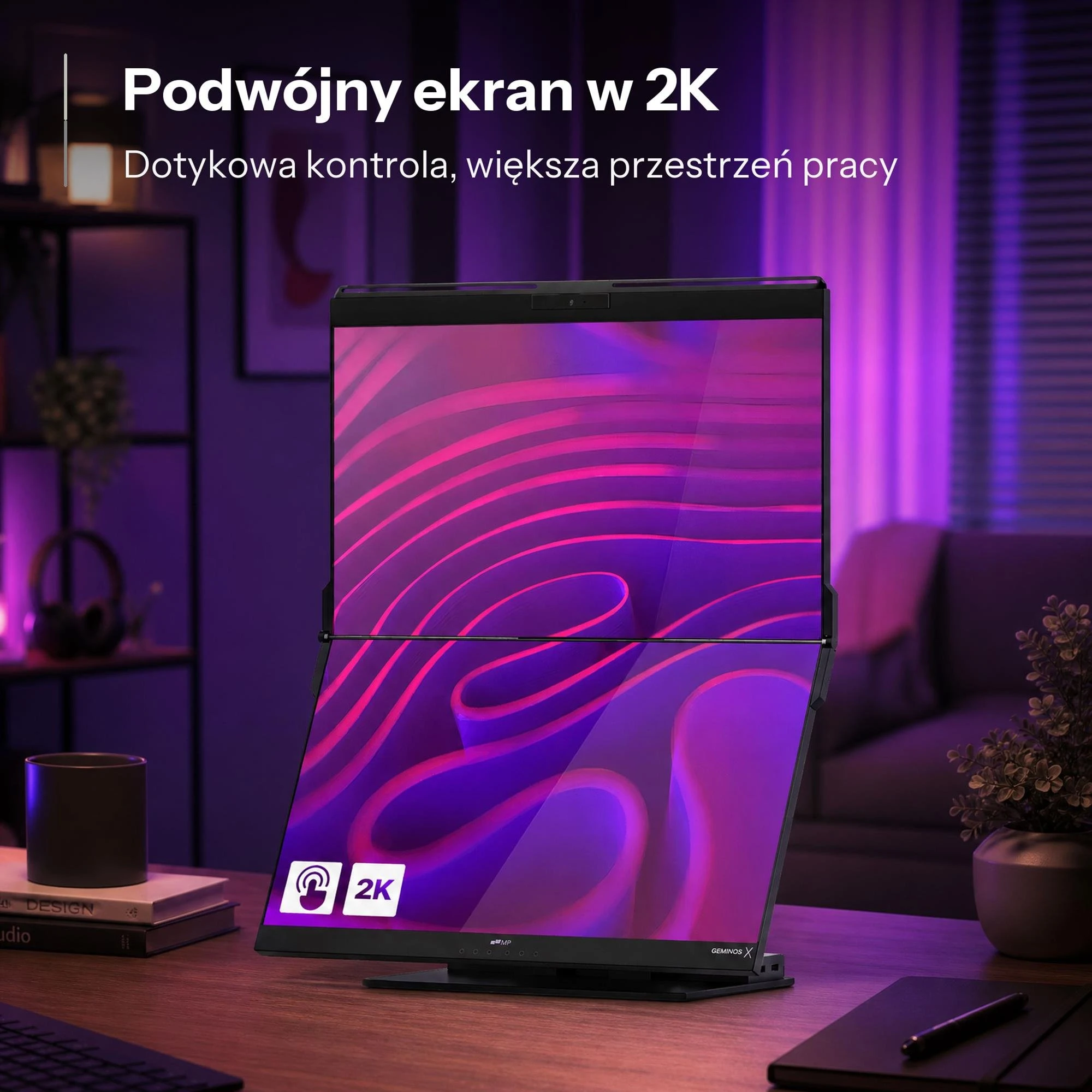 Mobile Pixels Geminos X Dual (MPIX1161001P02) EU Диагональ экрана: 2 шт. по 24