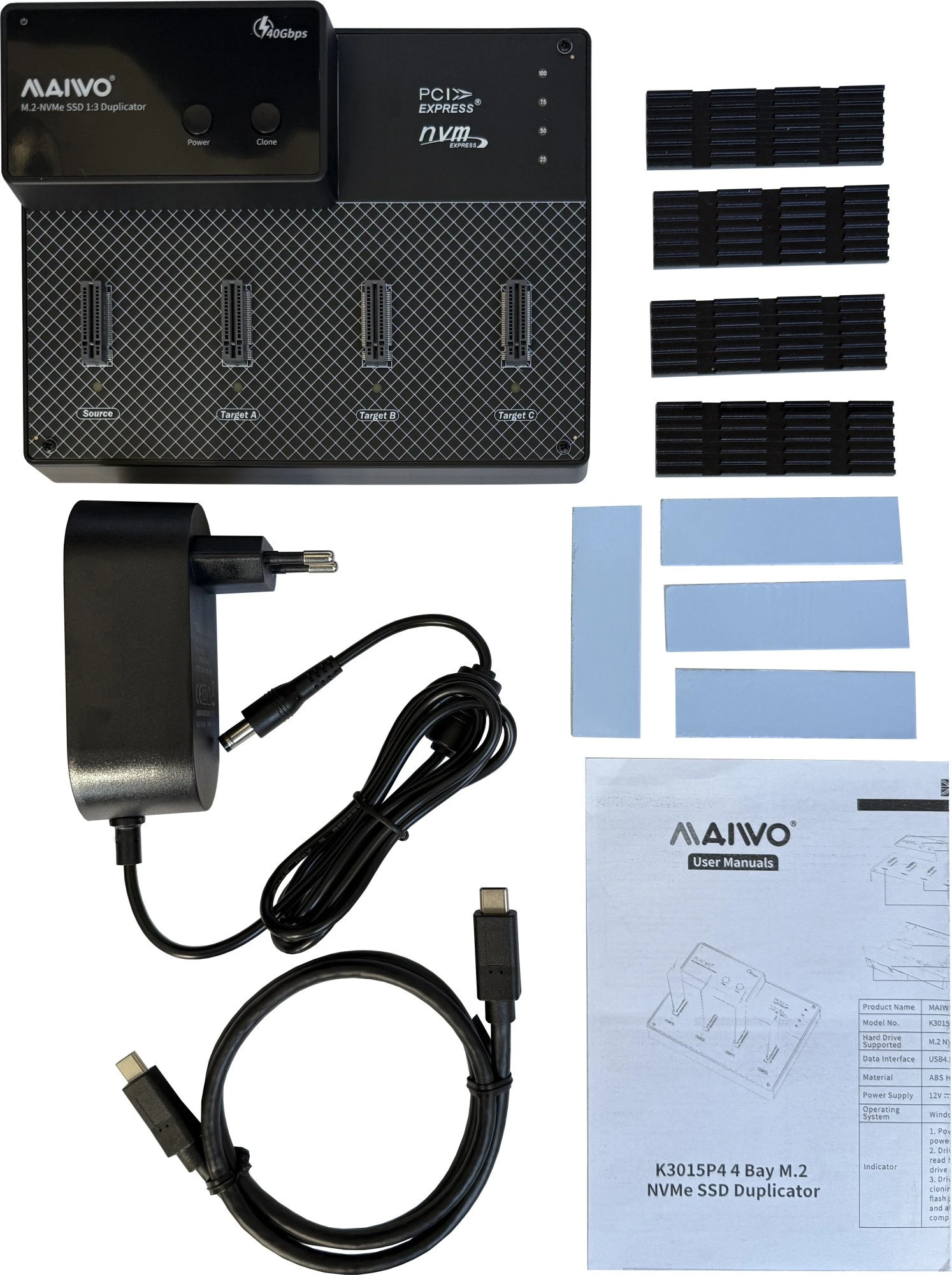 Док-станция для диска Maiwo K3015P4 (6910055823018) (UA)