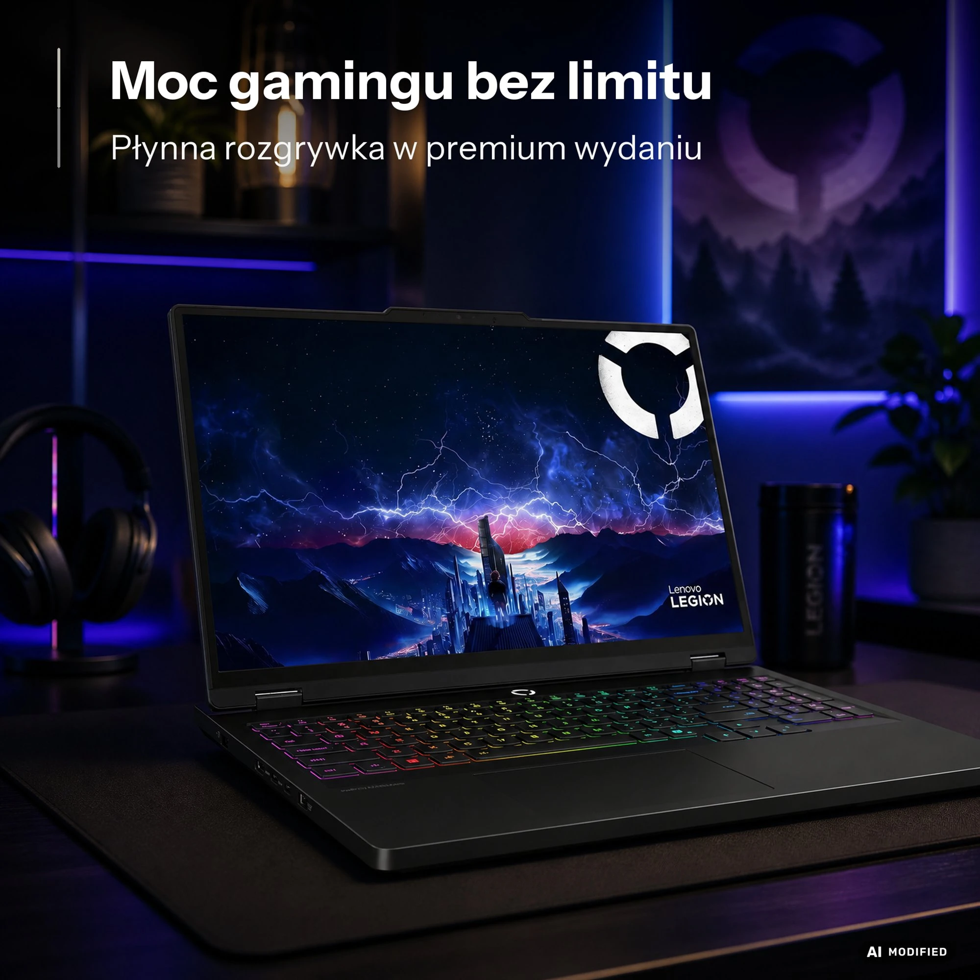 Lenovo Legion Pro 5-16 Ryzen 9-8940HX/16GB/1TB RTX5070 240Hz (83LT009LPB)