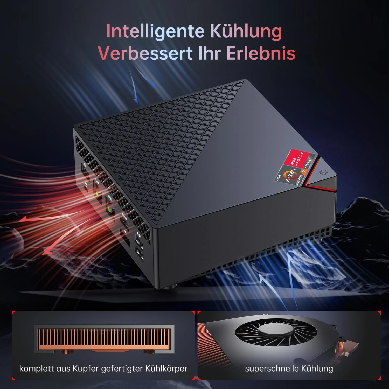 AceMagician AM06 Pro (794969090829) (UA) Модель процесора: AMD Ryzen 7 5700U;