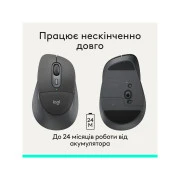 Logitech Signature Comfort Plus M850L Wireless/Bluetooth/USB-C for Business Graphite (910-007704) (UA)
