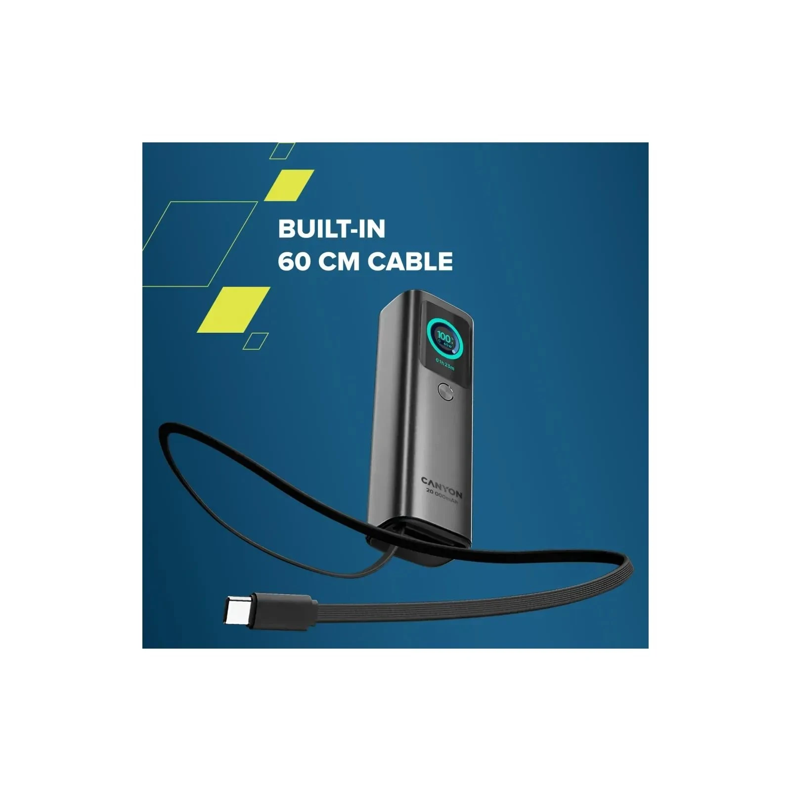 Canyon 20000mAh OnPower 265 PD/100W (CNS-CPB265DG) (UA)