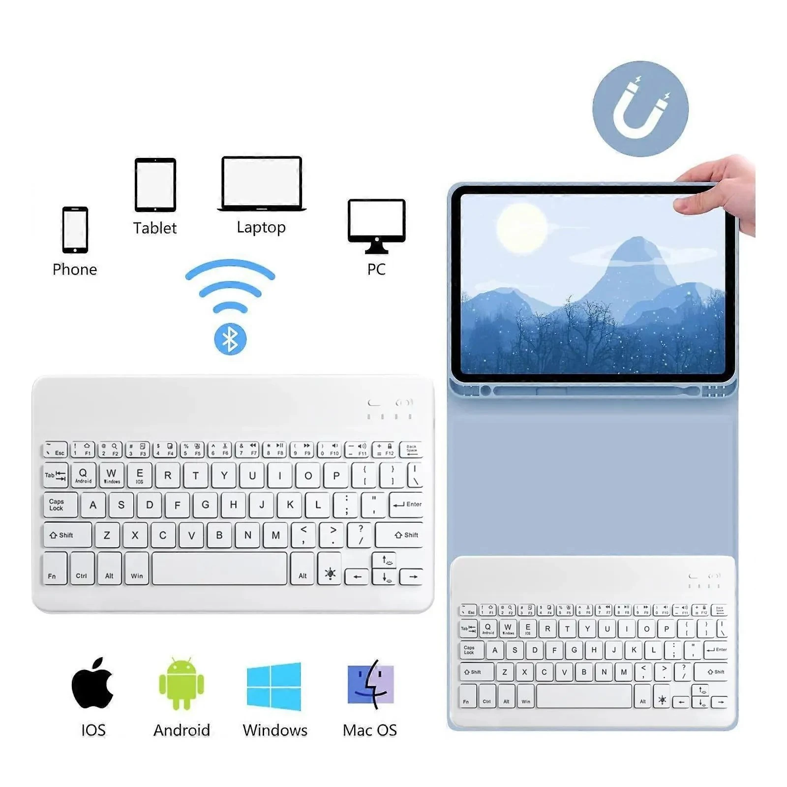 Чехол для планшета BeCover Wireless Keyboard Apple iPad Pro 11