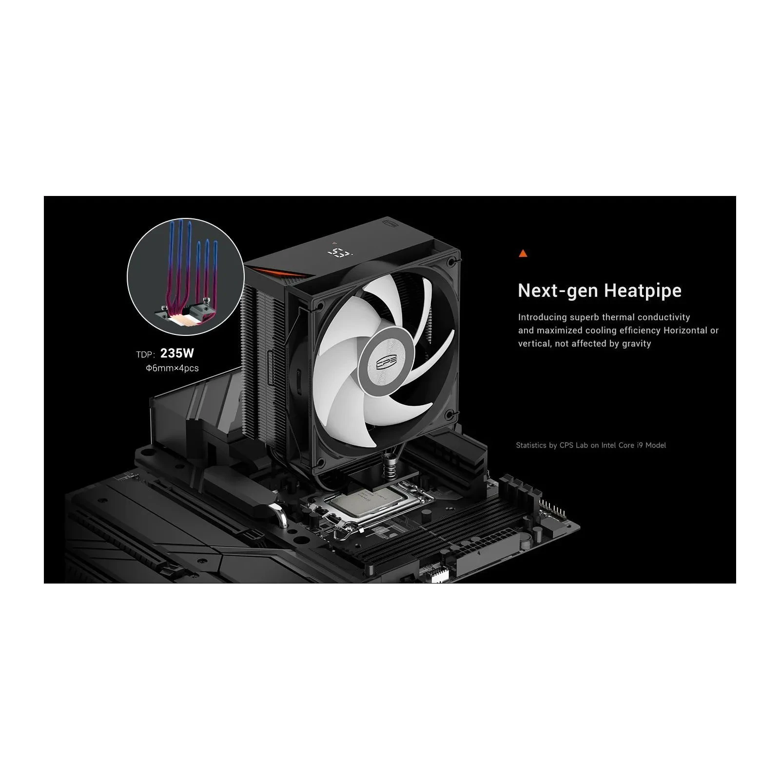 Кулер для процессора PcCooler RT400 Digital ARGB BK (UA)