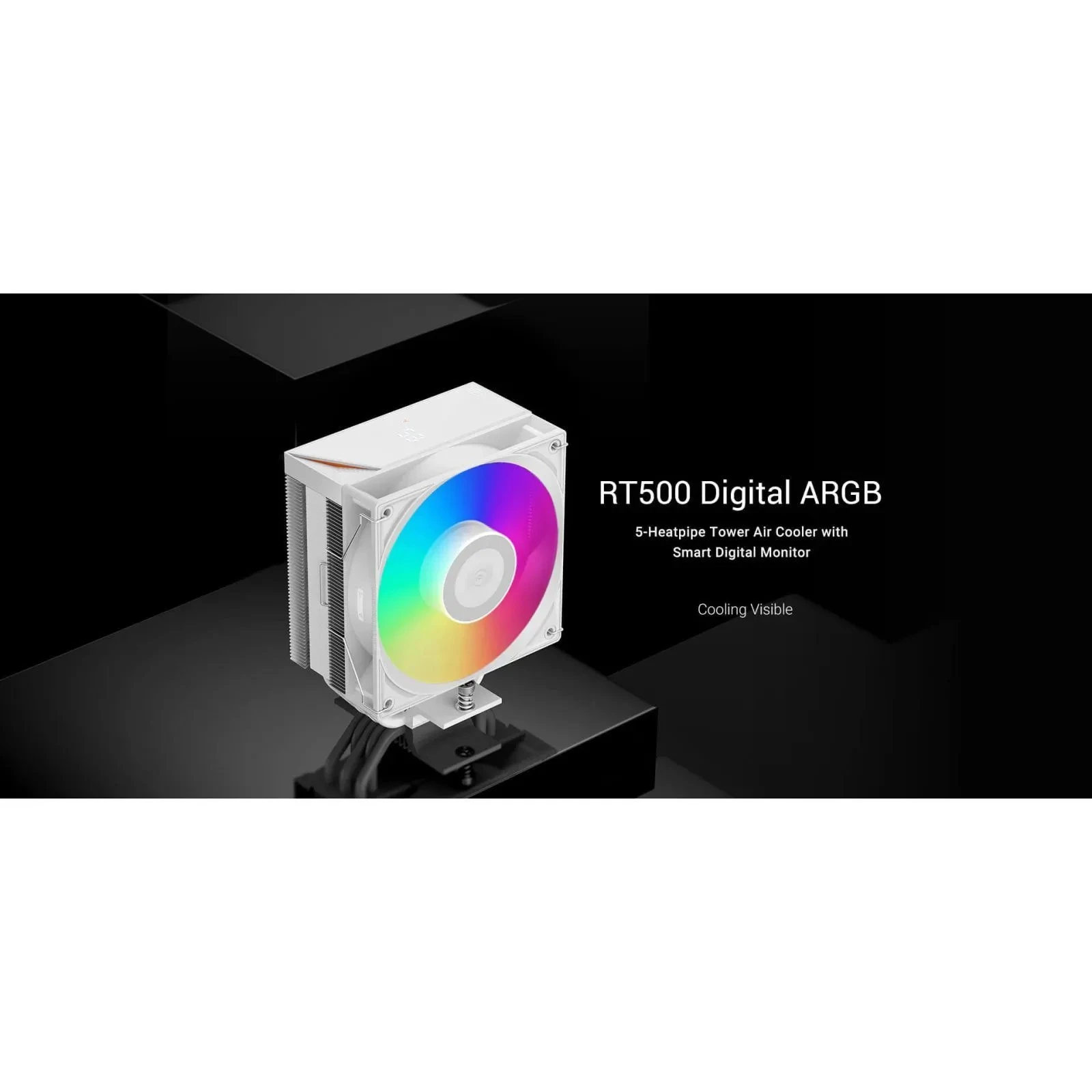 Кулер для процессора PcCooler RT500 Digital ARGB WH (UA)