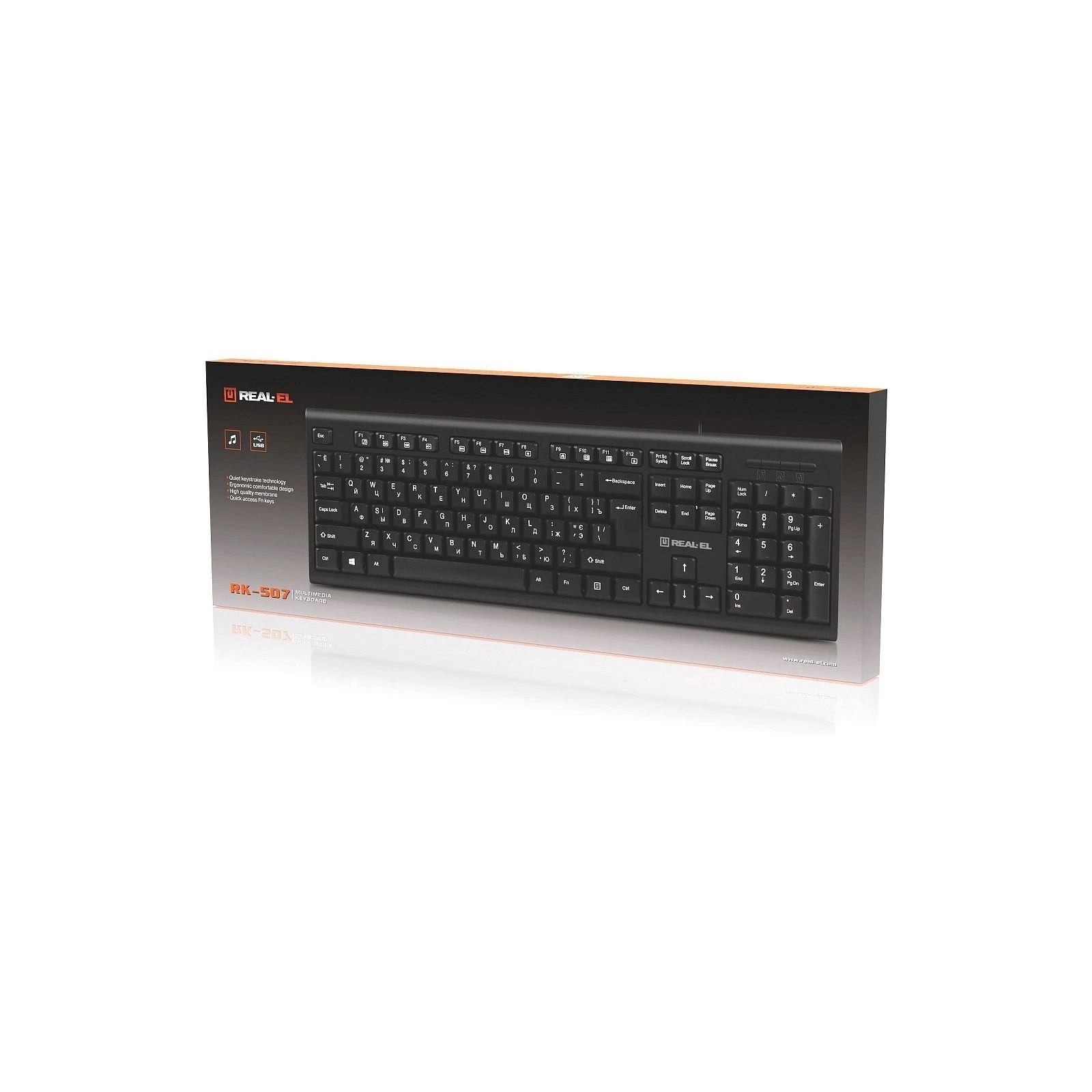 REAL-EL RK-507 USB Black (EL123100050) (UA)