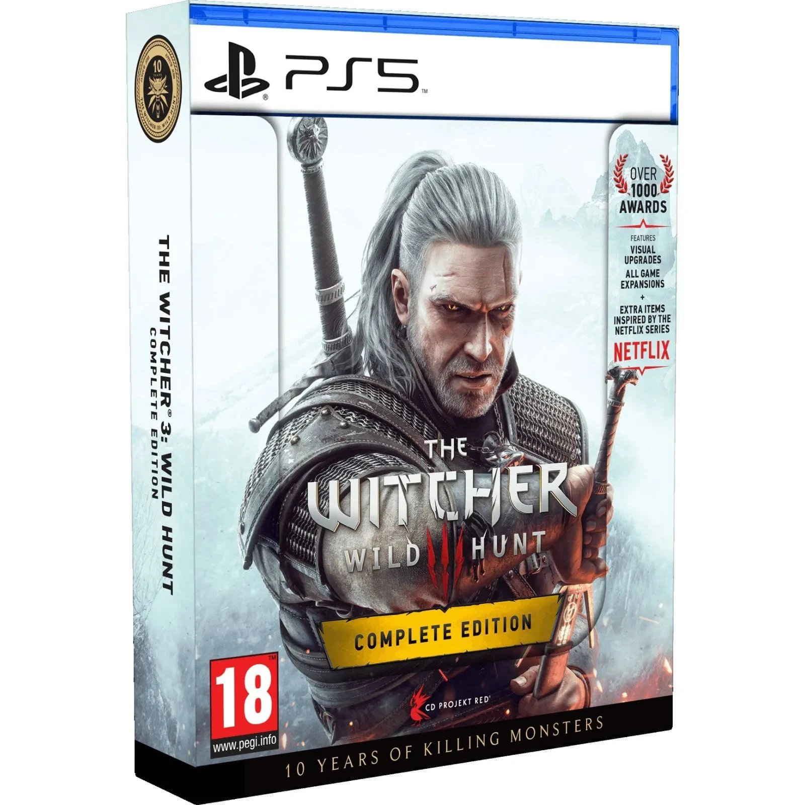 Sony The Witcher 3 Wild Hunt Complete Edition + 10th Anniversary Steelbook, BD диск (5908305250463) (UA)