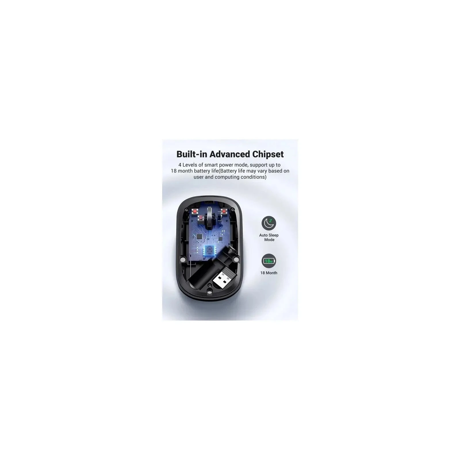 Ugreen MU001 Portable Wireless Gray (90373) (UA)