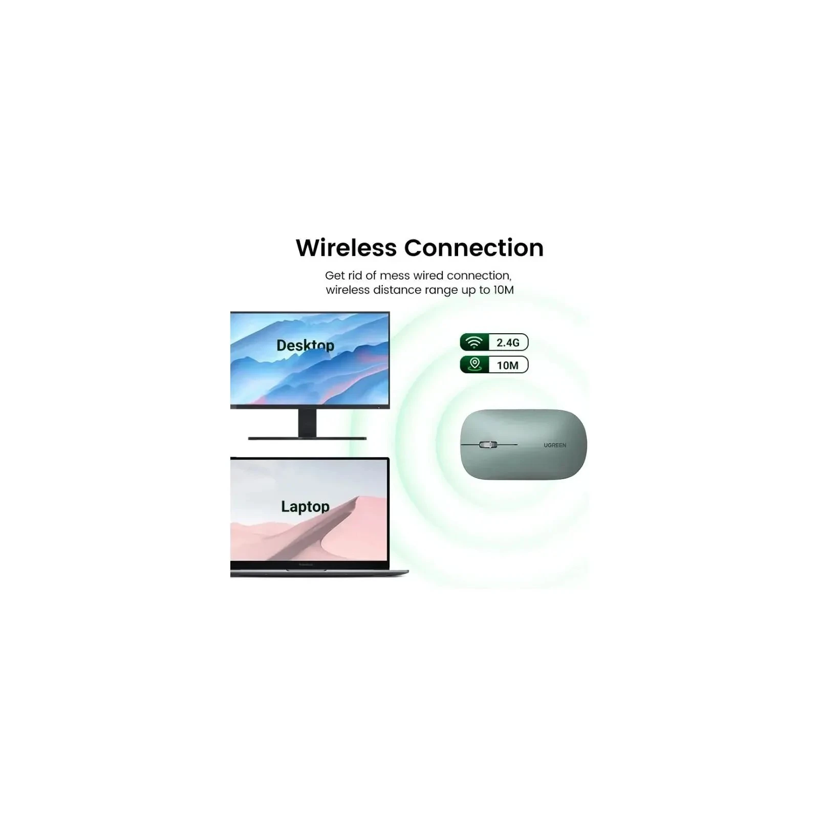 Ugreen MU001 Portable Wireless Green (90374) (UA)