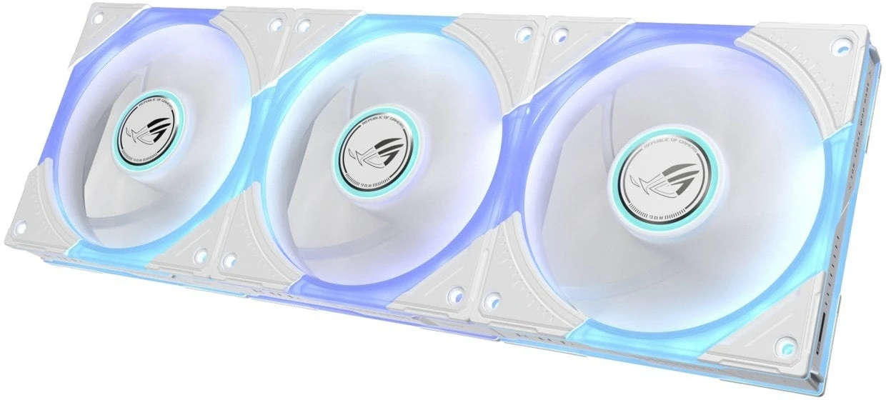 Вентилятор Asus ROG Eurux GR120 FAN ARGB White 3in1 (90DA00J3-B09020) (UA) Діаметр вентилятора: 120 мм;