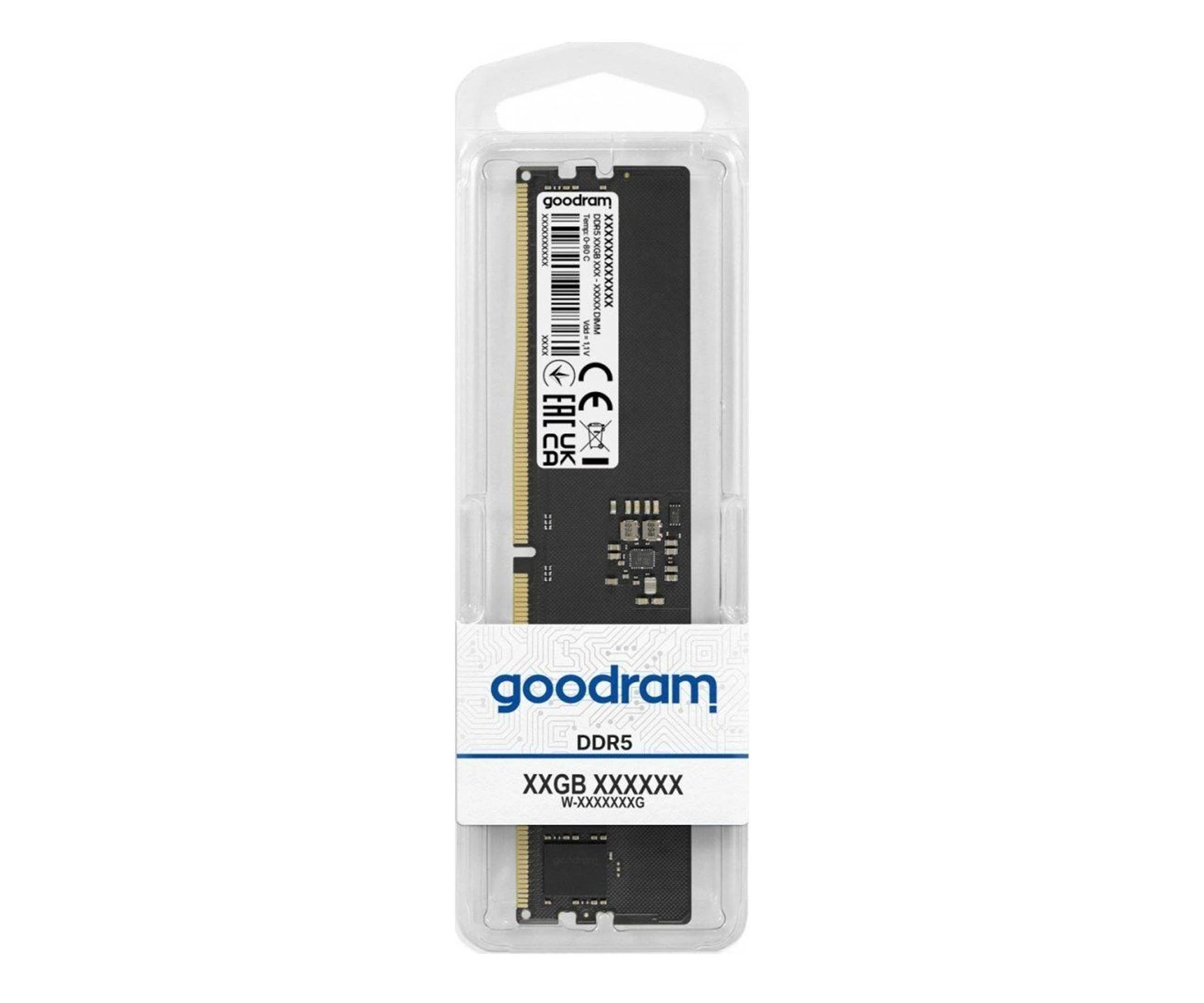 GOODRAM 16GB (1x16GB) 5600 CL46 (GR5600D564L46S/16G) EU Тип памяти: DDR5; Общий объём: 16 GB