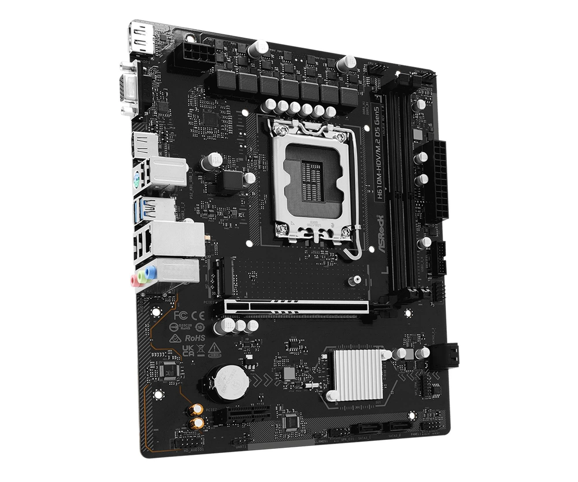 ASRock H610M-HDV/M.2 D5 GEN5 (90-MXBTU0-A0UAYZ) EU