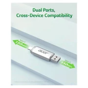 Acer 32GB UP300 Silver USB 3.2/Type-C (BL.9BWWA.588) (UA)