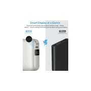 Choetech 10000mAh, 35W. PD/3.0, LED Display, buid-in type-C cabel, Silver (B832-SL) (UA)