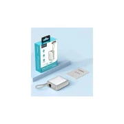 Choetech 10000mAh, 35W. PD/3.0, LED Display, buid-in type-C cabel, Silver (B832-SL) (UA)