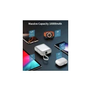 Choetech 10000mAh, 35W. PD/3.0, LED Display, buid-in type-C cabel, Silver (B832-SL) (UA)
