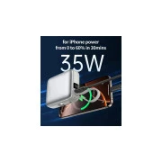 Choetech 10000mAh, 35W. PD/3.0, LED Display, buid-in type-C cabel, Silver (B832-SL) (UA)