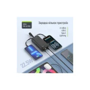 ColorWay 30 000 mAh EnergyHub PD/22.5W, QC/4.0, Black (CW-PB300LP05BK) (UA)
