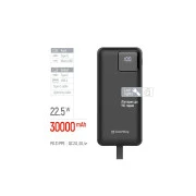 ColorWay 30 000 mAh EnergyHub PD/22.5W, QC/4.0, Black (CW-PB300LP05BK) (UA)