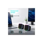 ColorWay Cubix 2.0 RGB USB Black (CW-SPU05BK) (UA)