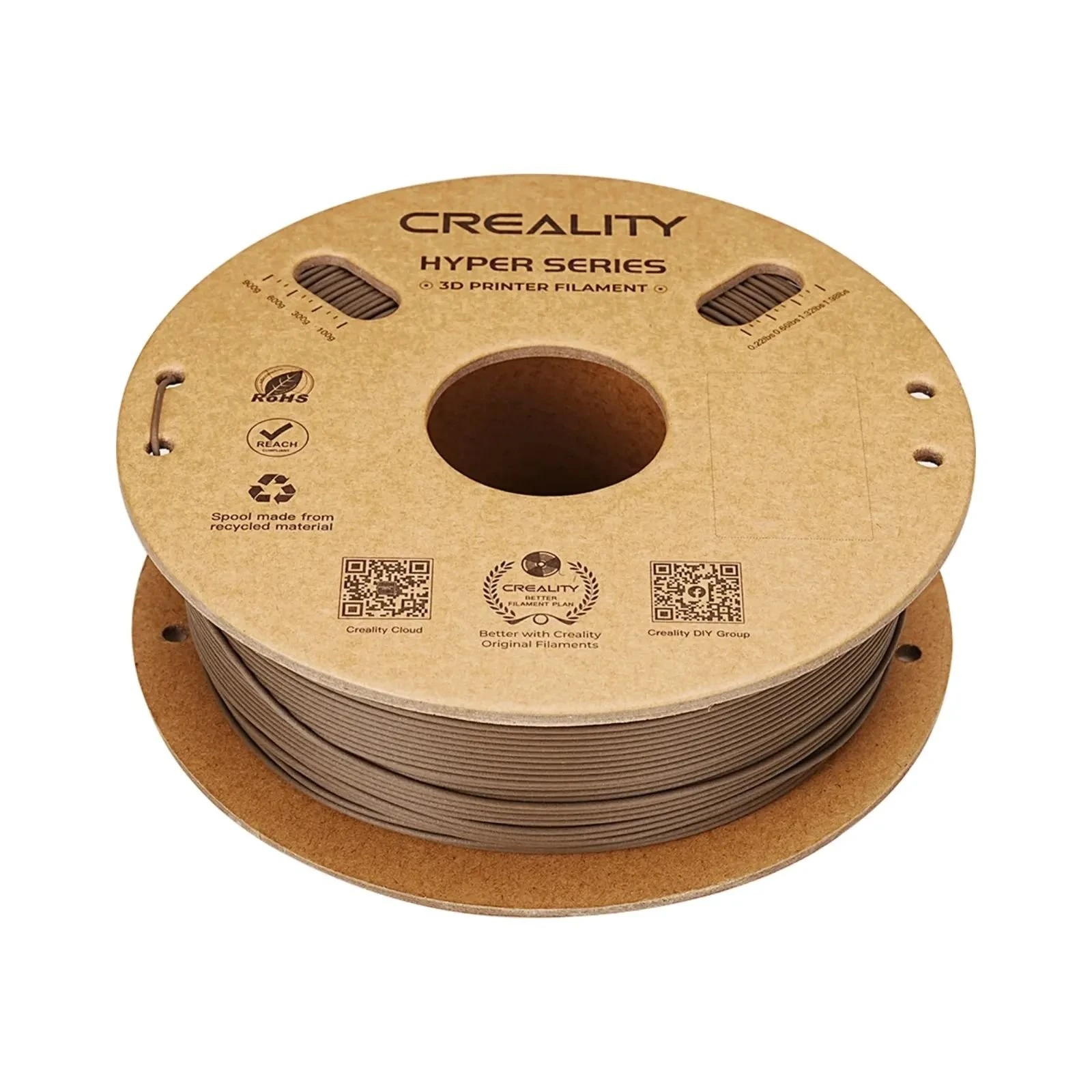 Пластик для 3D-принтера Creality PLA-CF 1кг, 1.75мм, сірчистий жовтий (3301060017) (UA) Тип пластику: PLA-CF; Діаметр: 1.75 мм;