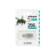 Wibrand 256GB Bee Silver USB 3.2/Type-C (WI3.2TC/BE256TC039S) (UA)