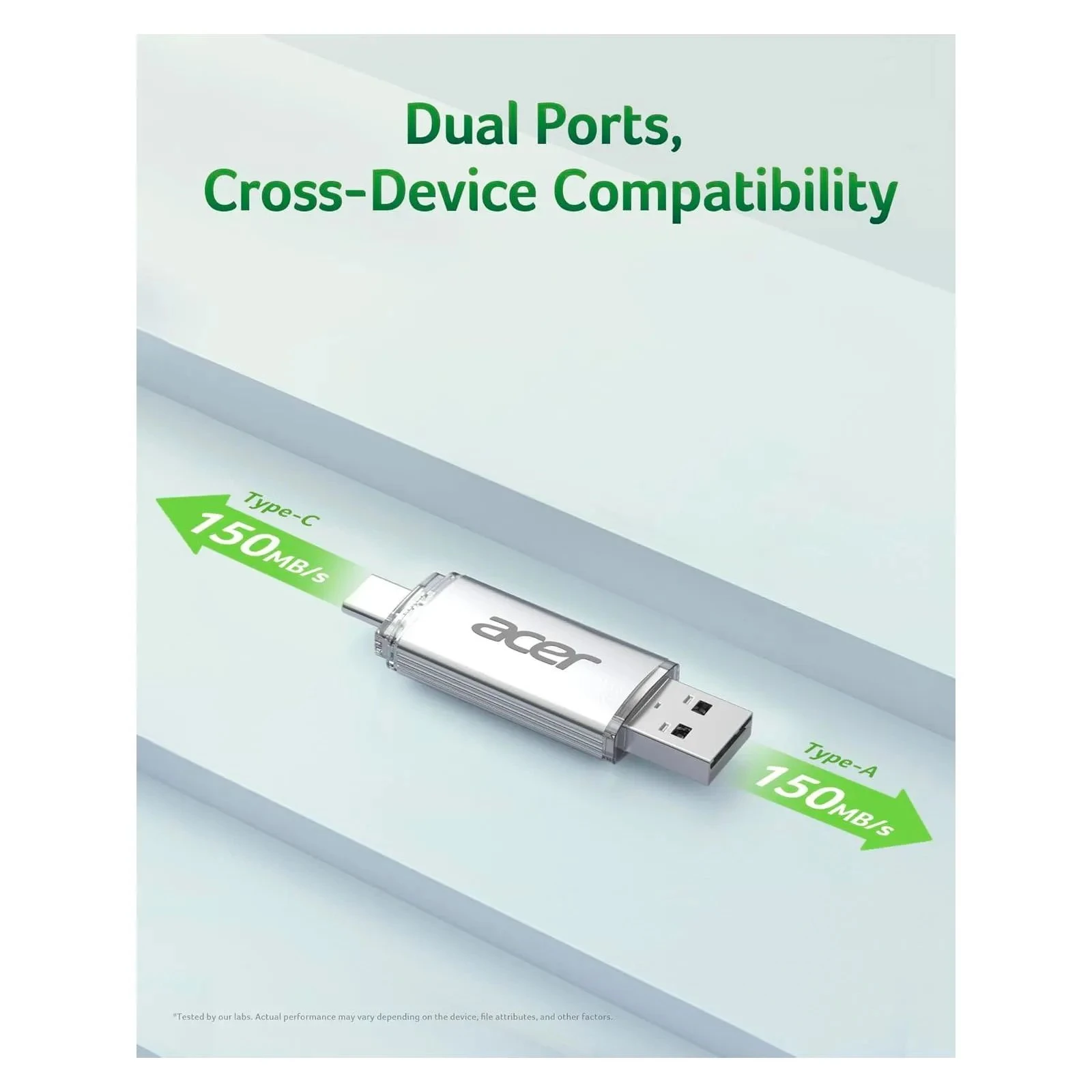 Acer 32GB UP300 Silver USB 3.2/Type-C (BL.9BWWA.588) (UA)