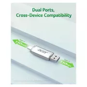 Acer 32GB UP300 Silver USB 3.2/Type-C (BL.9BWWA.588) (UA)