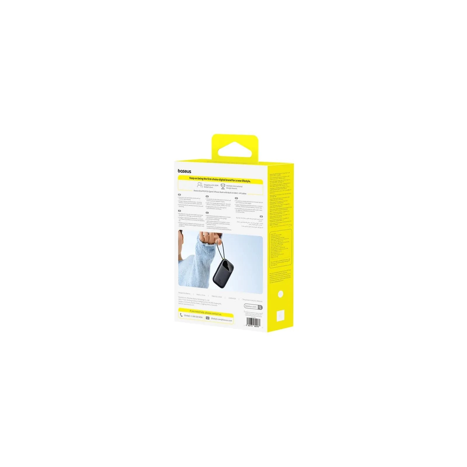 Baseus EnerFill FC31 Qpow 3 20000mAh 45W PD/3.0 QC/4.0 Black (E0028D00 / P10082105123-00) (UA)