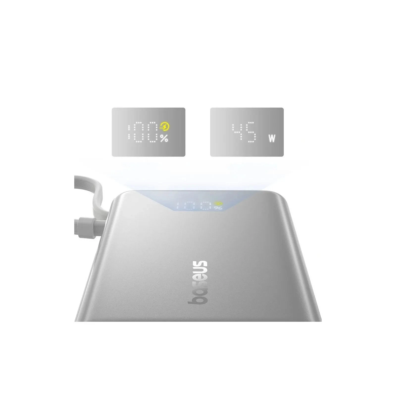 Baseus PicoGo 10000mAh 45W PD, QC, Galaxy Natural Titanium (P10076803853-00) (UA)