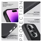 Чехол для мобильного телефона Armorstandart Matte Slim Fit Apple iPhone 18 Pro / 17 Pro Black (ARM92375) (UA)