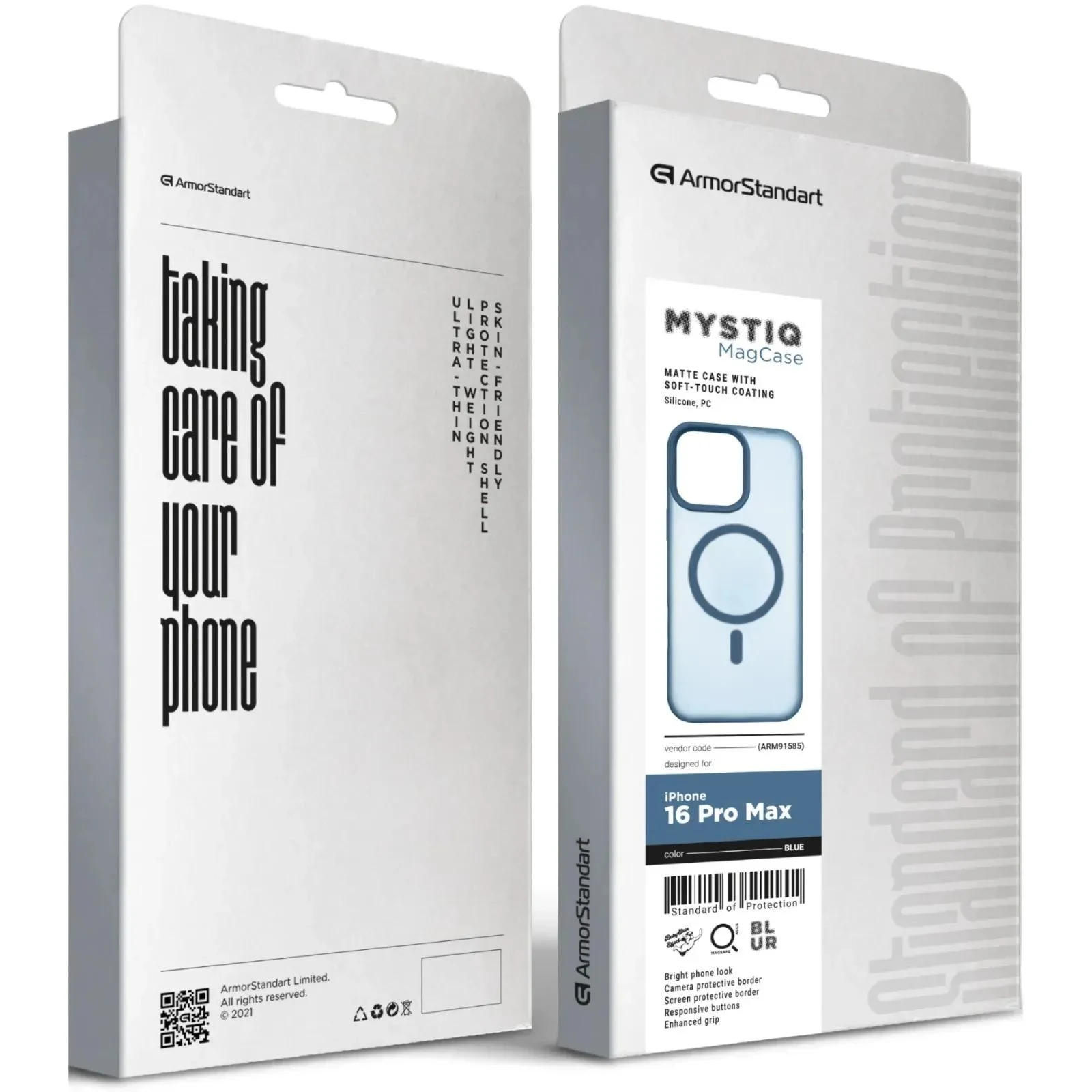 Чехол для мобильного телефона Armorstandart Mystiq MagCase Apple iPhone 16 Pro Max Blue (ARM91585) (UA)