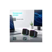 ColorWay Cubix 2.0 RGB USB Black (CW-SPU05BK) (UA)