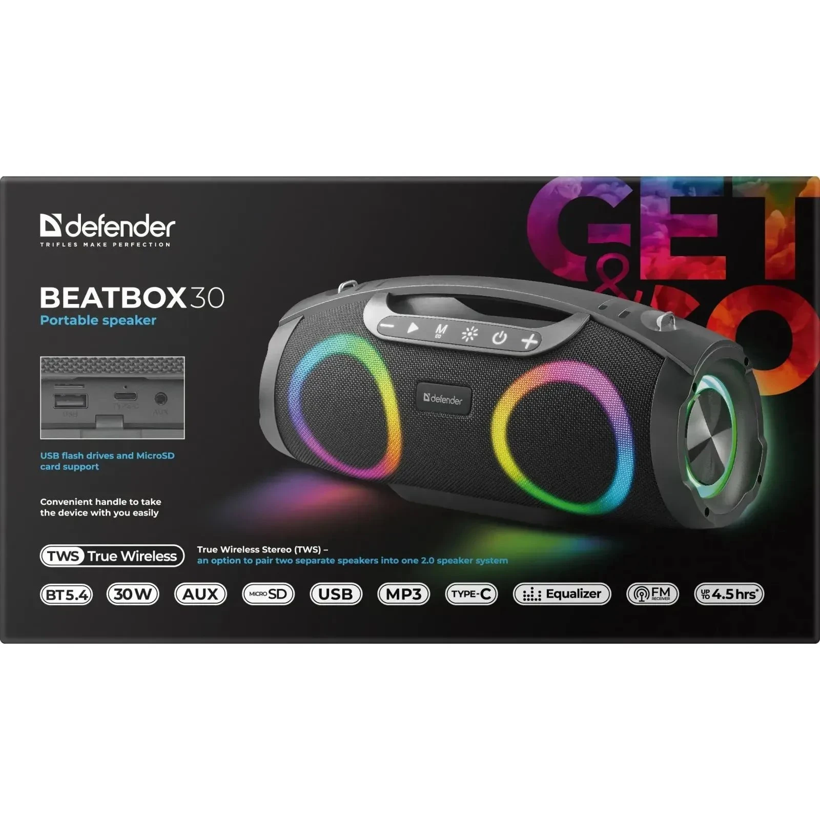 Defender Beatbox 30 Black (65231) (UA)
