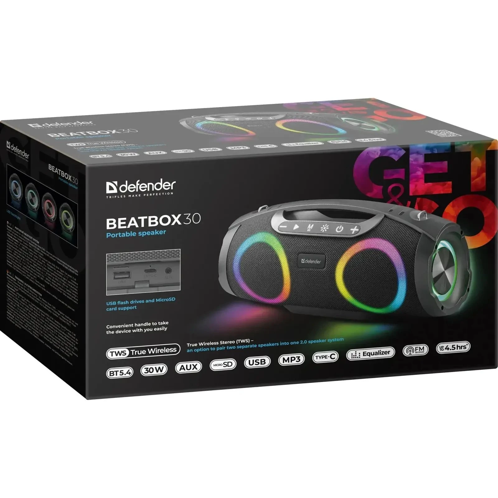 Defender Beatbox 30 Black (65231) (UA)