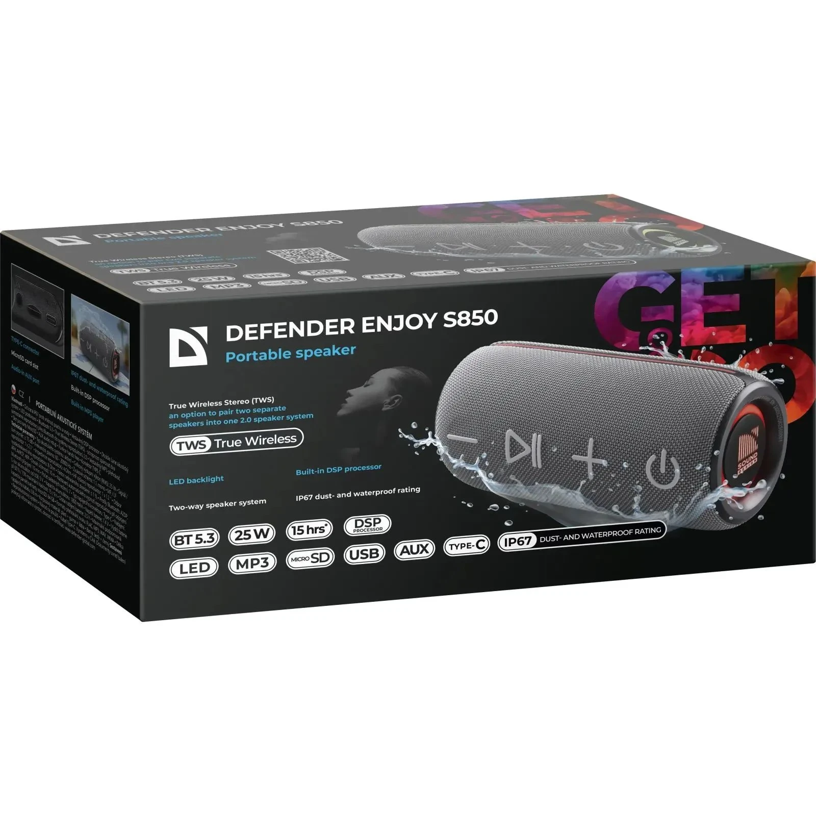 Defender Enjoy S850 Black (65851) (UA)