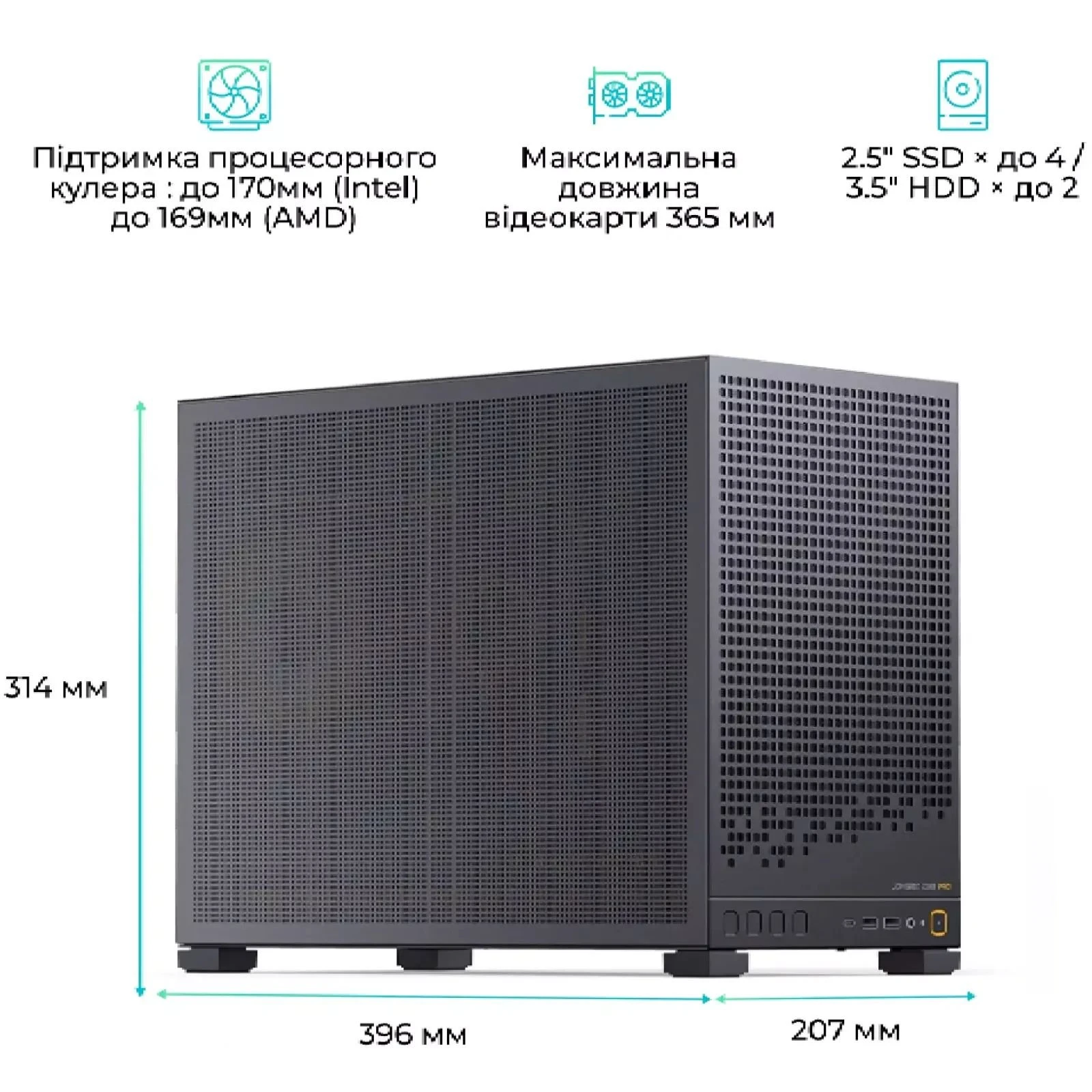 JONSBO D32 PRO MESH Black (UA)