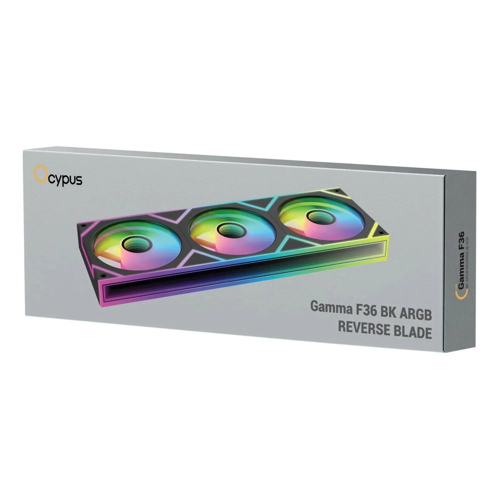 Кулер для корпуса OCYPUS GAMMA F36 ARGB REVERSE BLADE (GAMMA-F36-BK3AM001-GL) (UA)